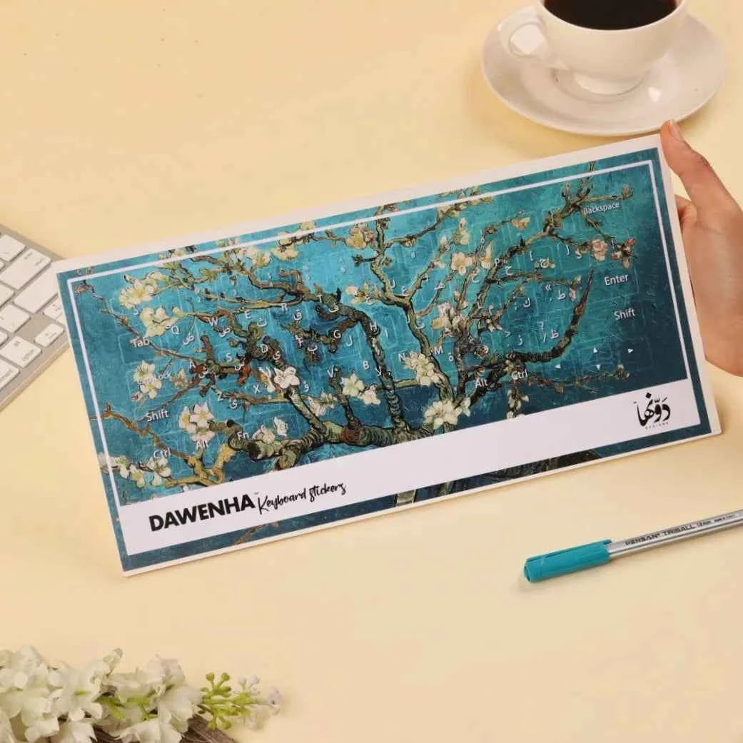 keyboard sticker | Almond Blossoms Dawenha | دونها