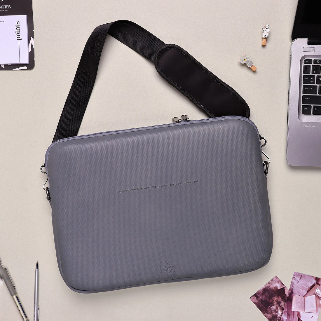 Shoulder Laptop Sleeve | Grey Dawenha | دونها