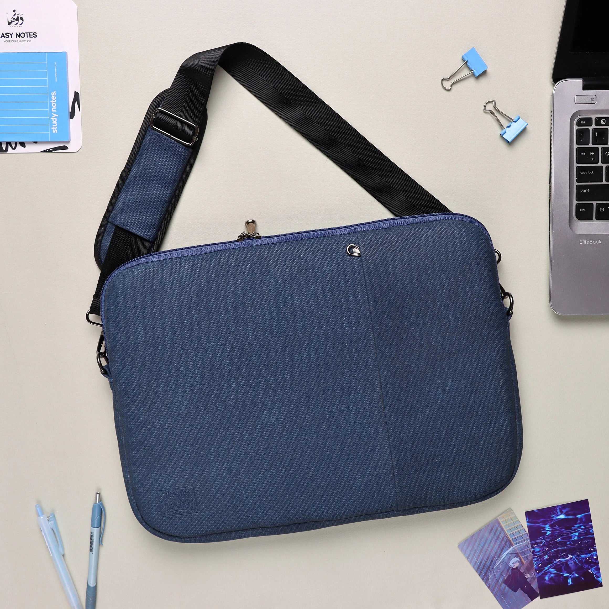 Shoulder Laptop Sleeve Navy Blue – Dawenha - Main Image