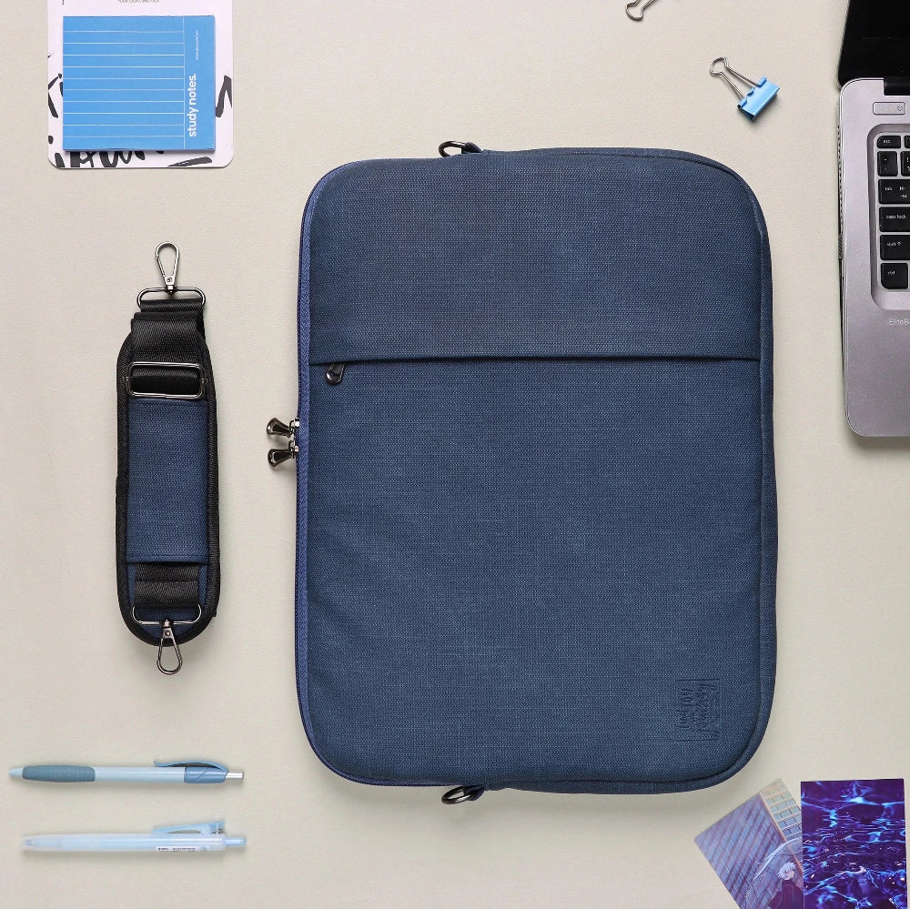 Shoulder Laptop Sleeve | Navy Blue Dawenha | دونها