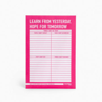 Learn from yesterday