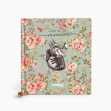 Live in The Moment vintage Notebook