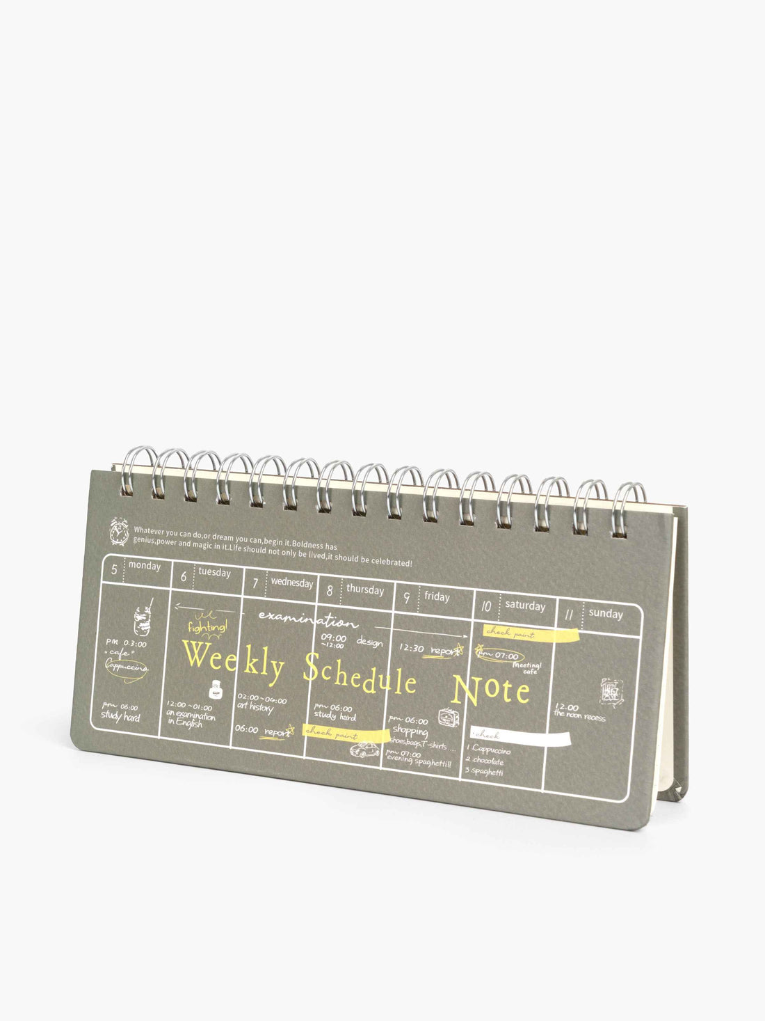 Weekly Schedule Note pictachio Dawenha | دونها