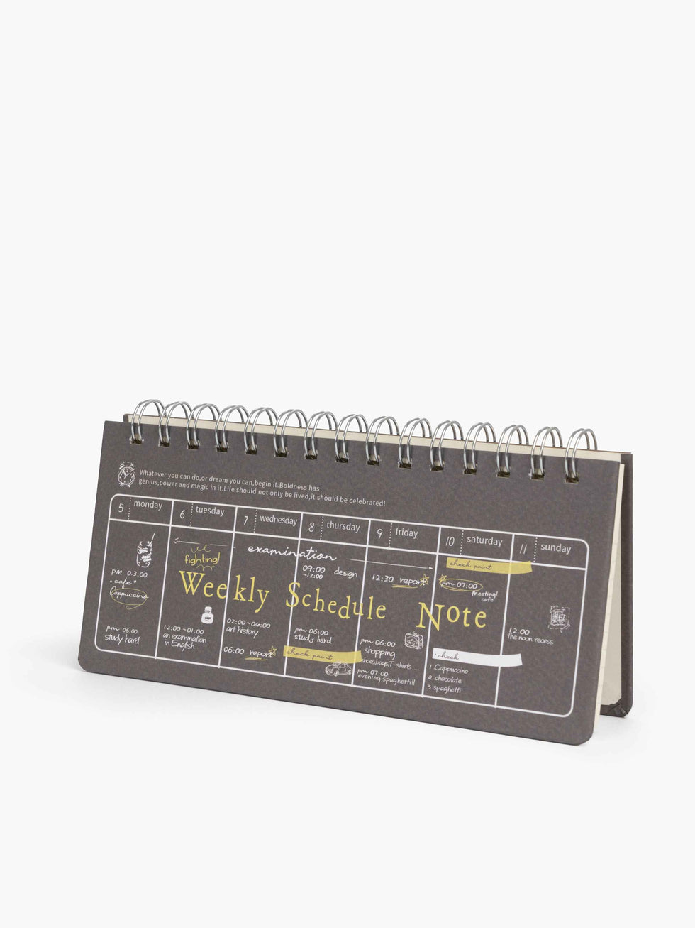 Weekly Schedule Note - Dawenha – Dawenha