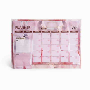 Pink Marble Desk Calendar Dawenha | دونها