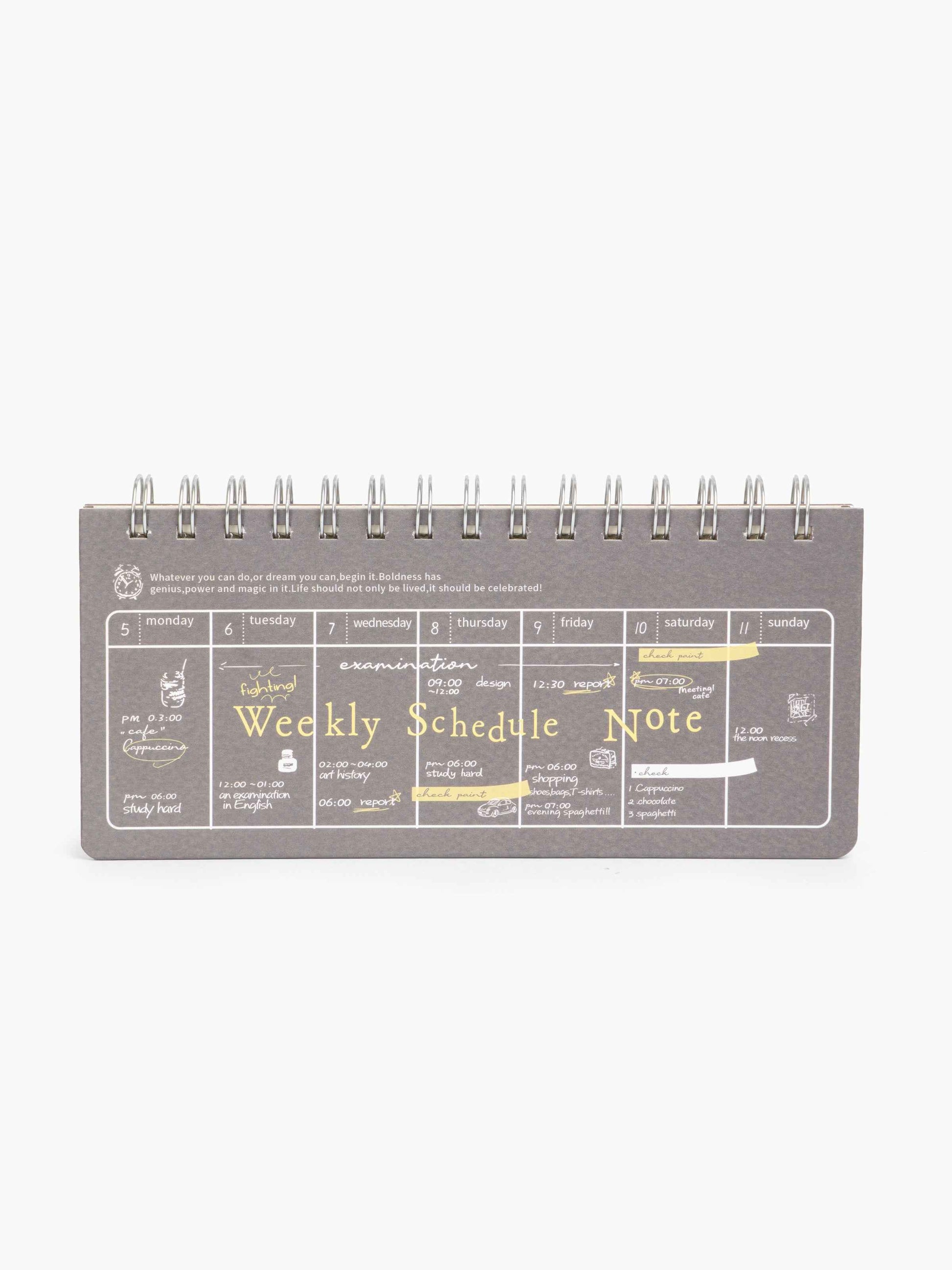 Weekly Schedule Note Navy Dawenha | دونها