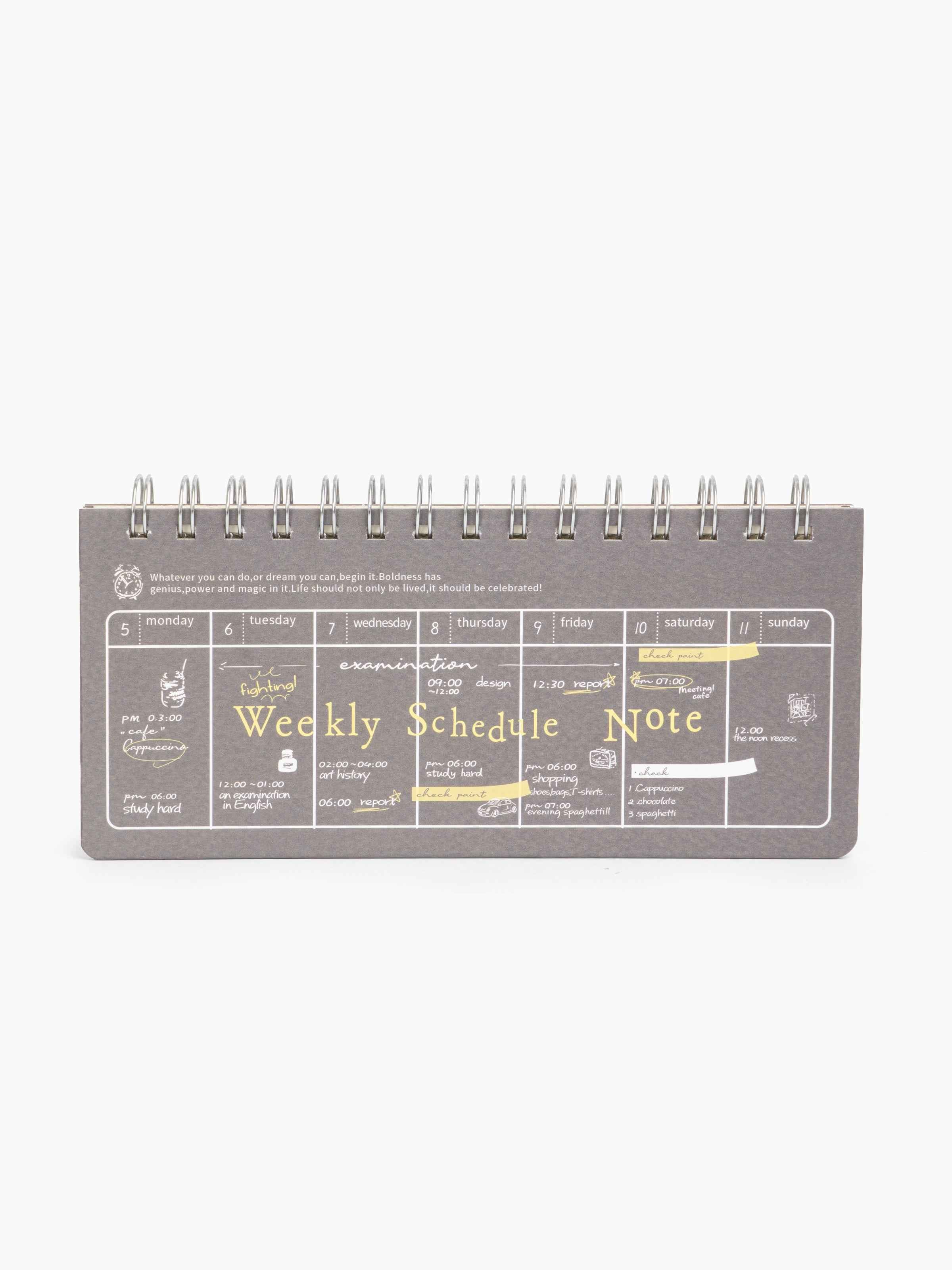 Weekly Schedule Note Navy Dawenha | دونها