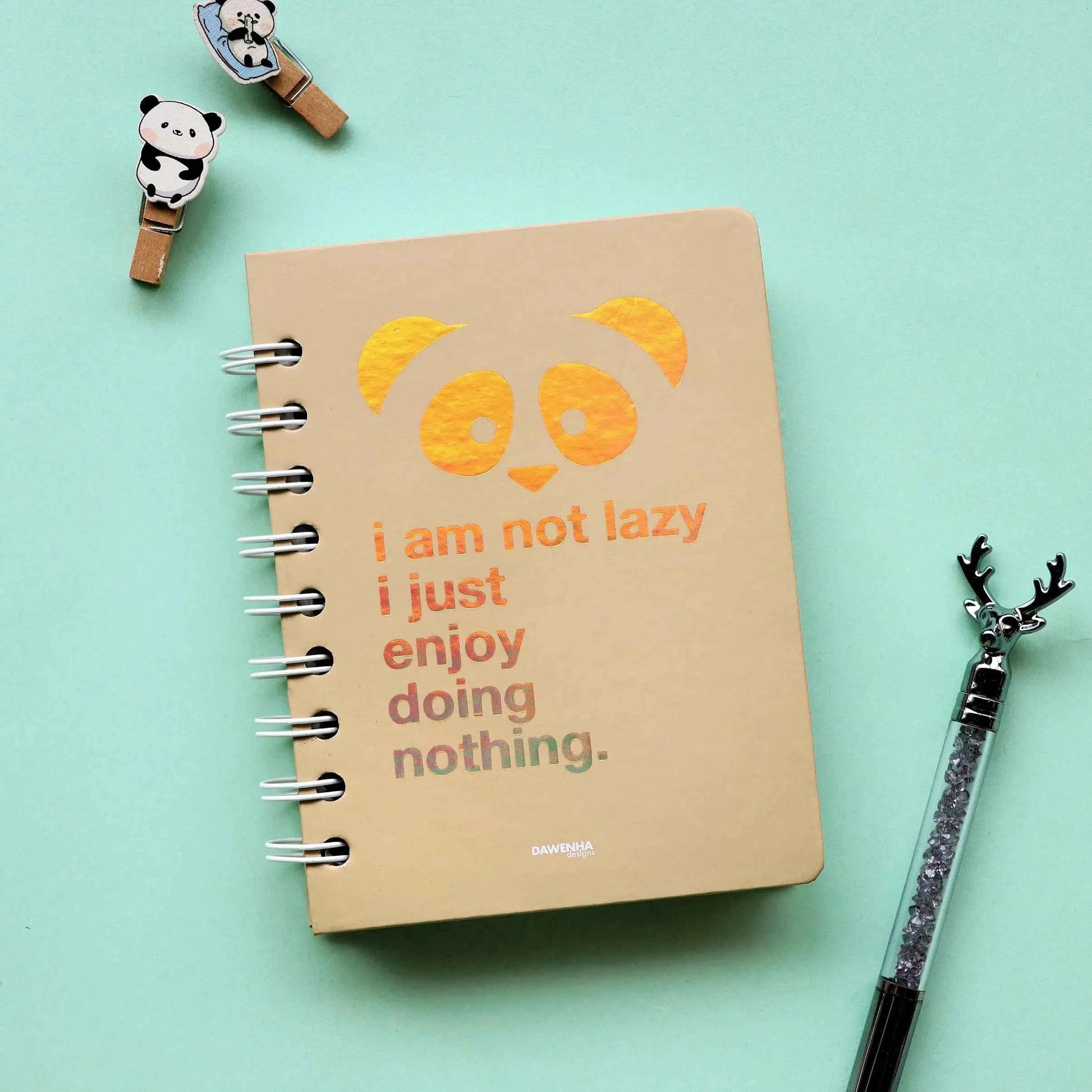 Lazy Panda Pastel Notebook Dawenha | دونها