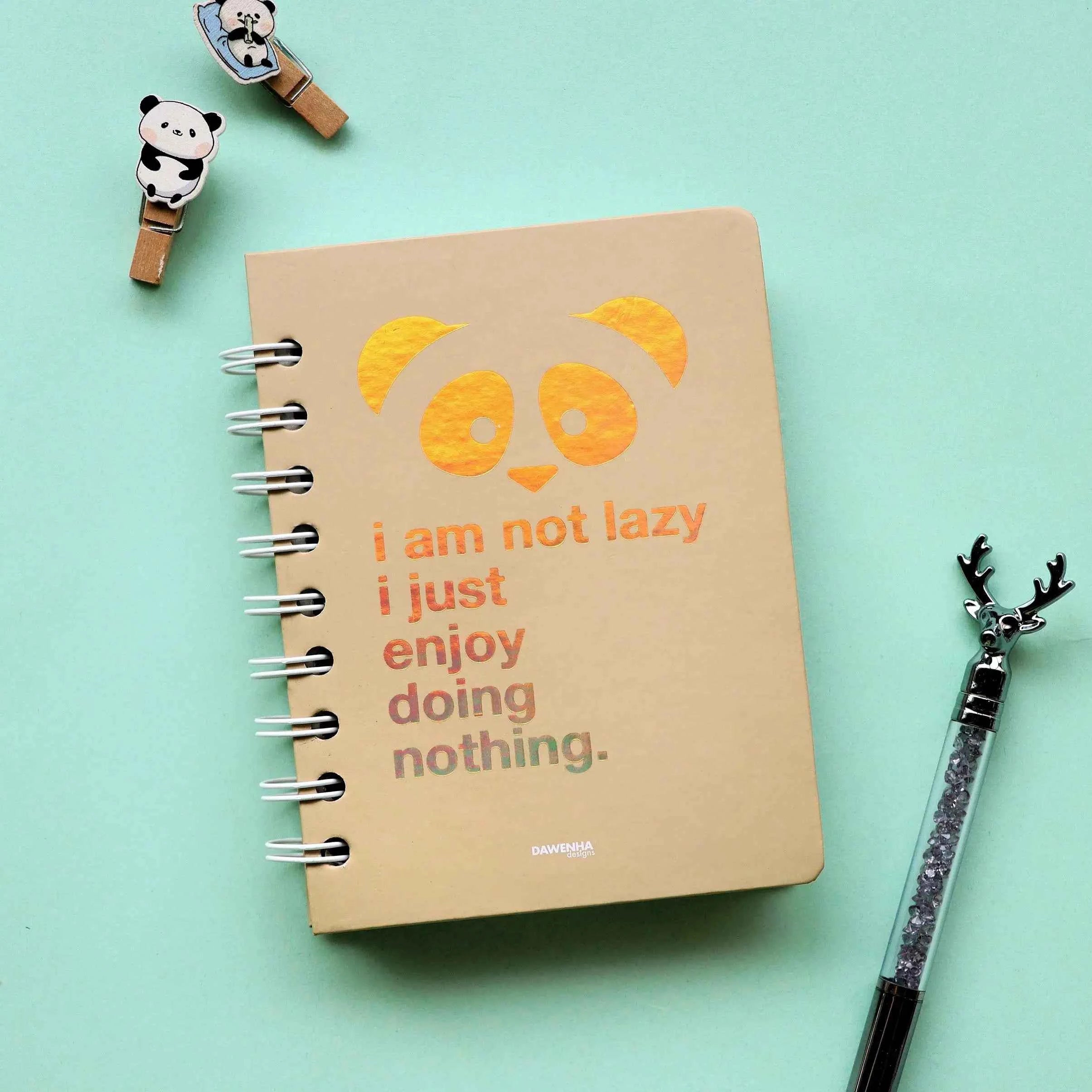 Lazy Panda Pastel Notebook Dawenha | دونها