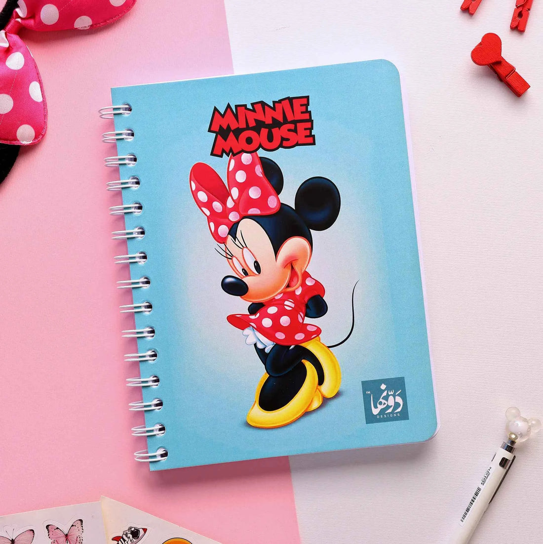 Minnie Mouse | SafeZone Notebook (Wired / HardCover) Dawenha | دونها
