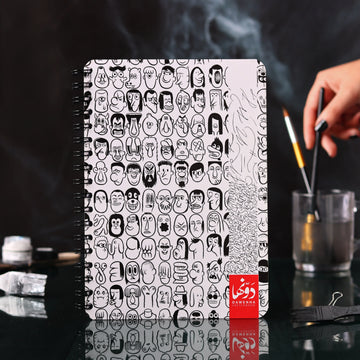 Freaky Faces | B&W Sketchbook