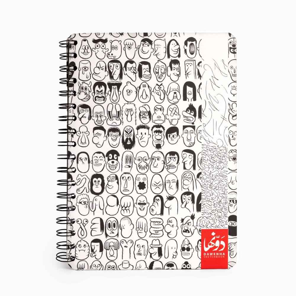 Freaky Faces | B&W Sketchbook Dawenha | دونها