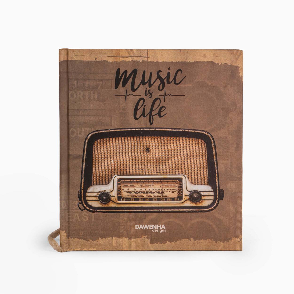 Music is Life vintage Notebook