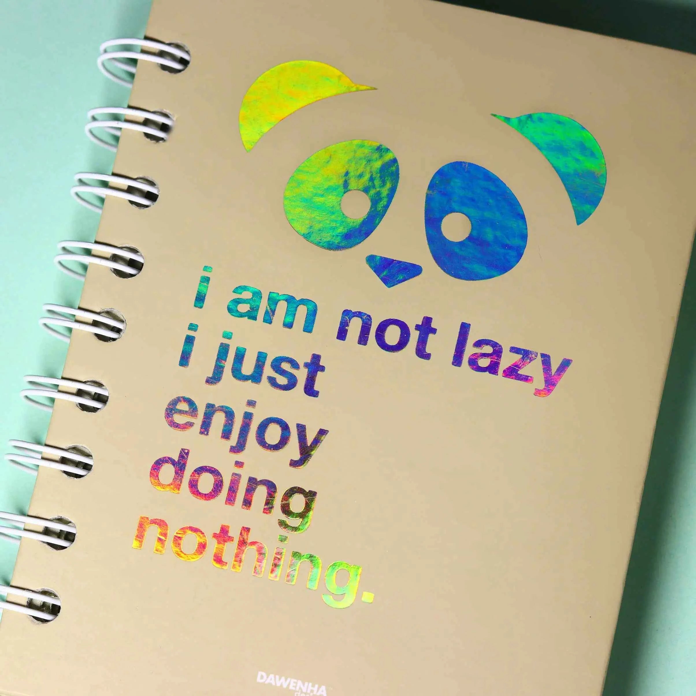 Lazy Panda Pastel Notebook Dawenha | دونها