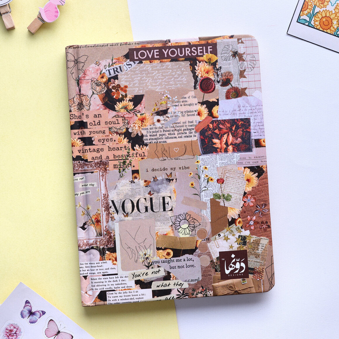 Vogue | SafeZone Notebook (Wired / HardCover) Dawenha | دونها