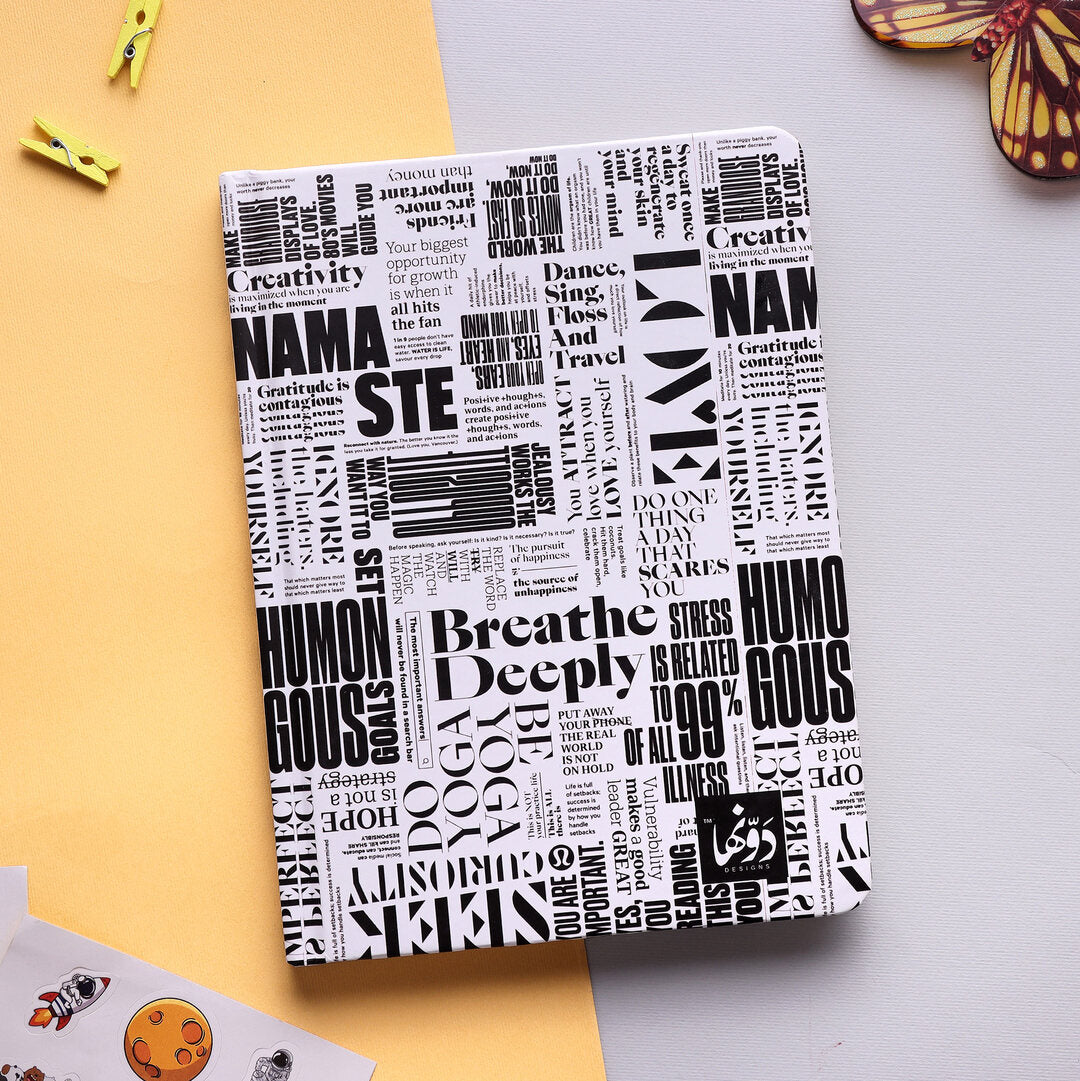 Breathe Deeply | SafeZone Notebook (Wired / HardCover) Dawenha | دونها