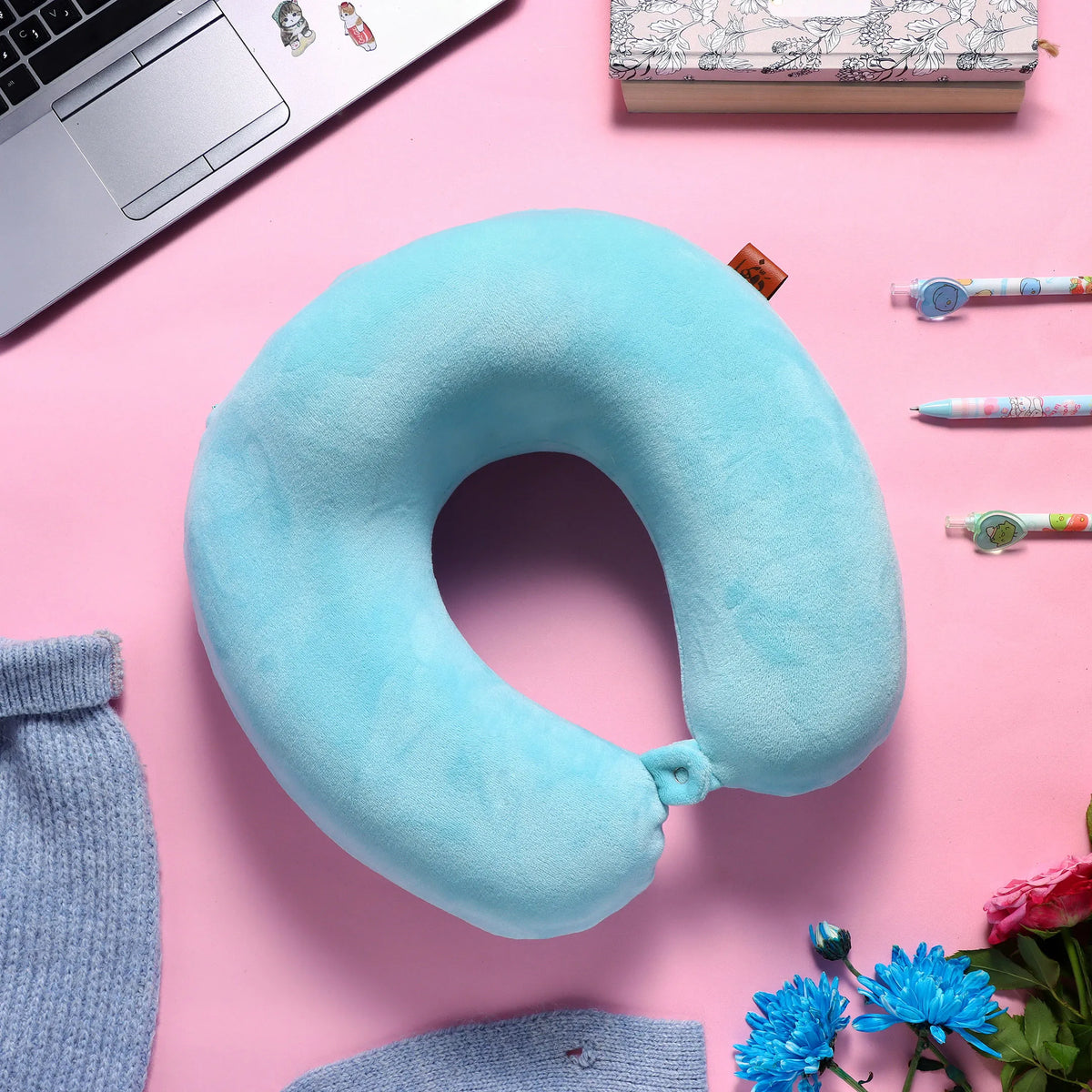Neck Pillow By Dawenha | Baby Blue Dawenha | دونها