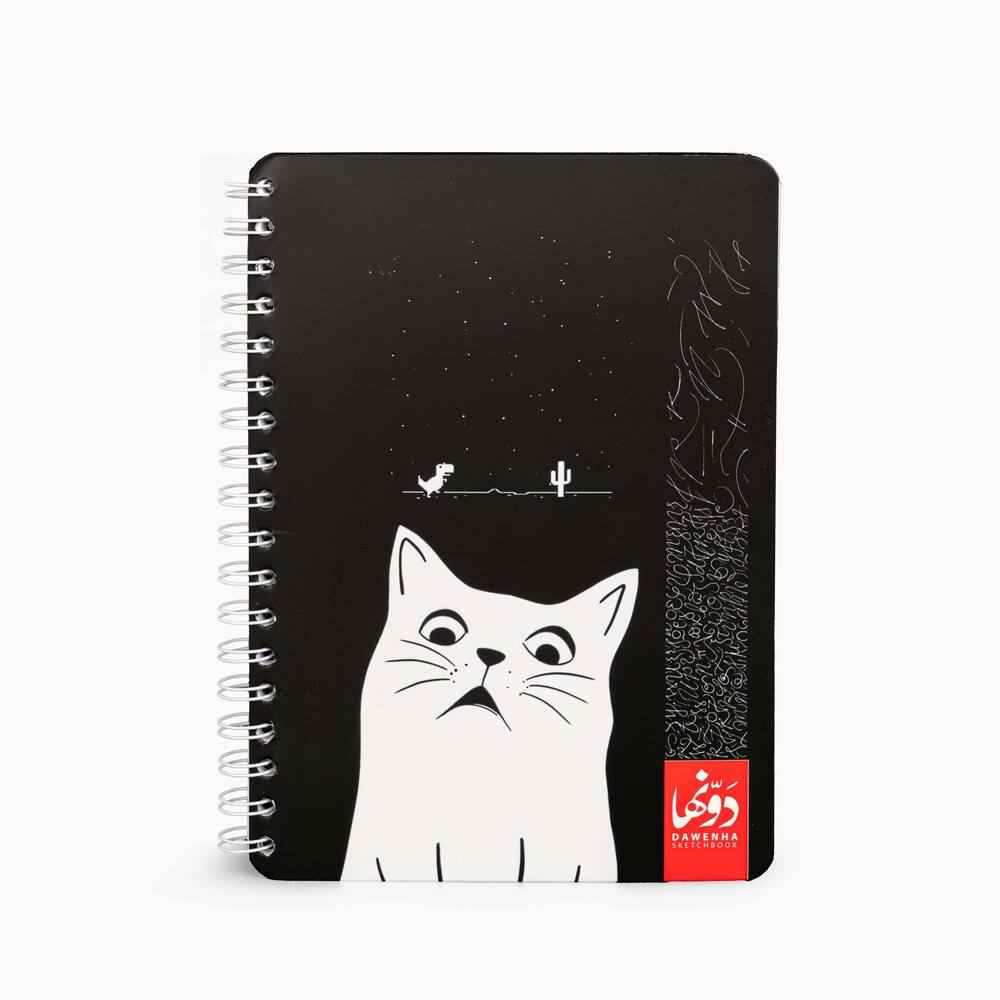 Mad Cat | B&W Sketchbook Dawenha | دونها