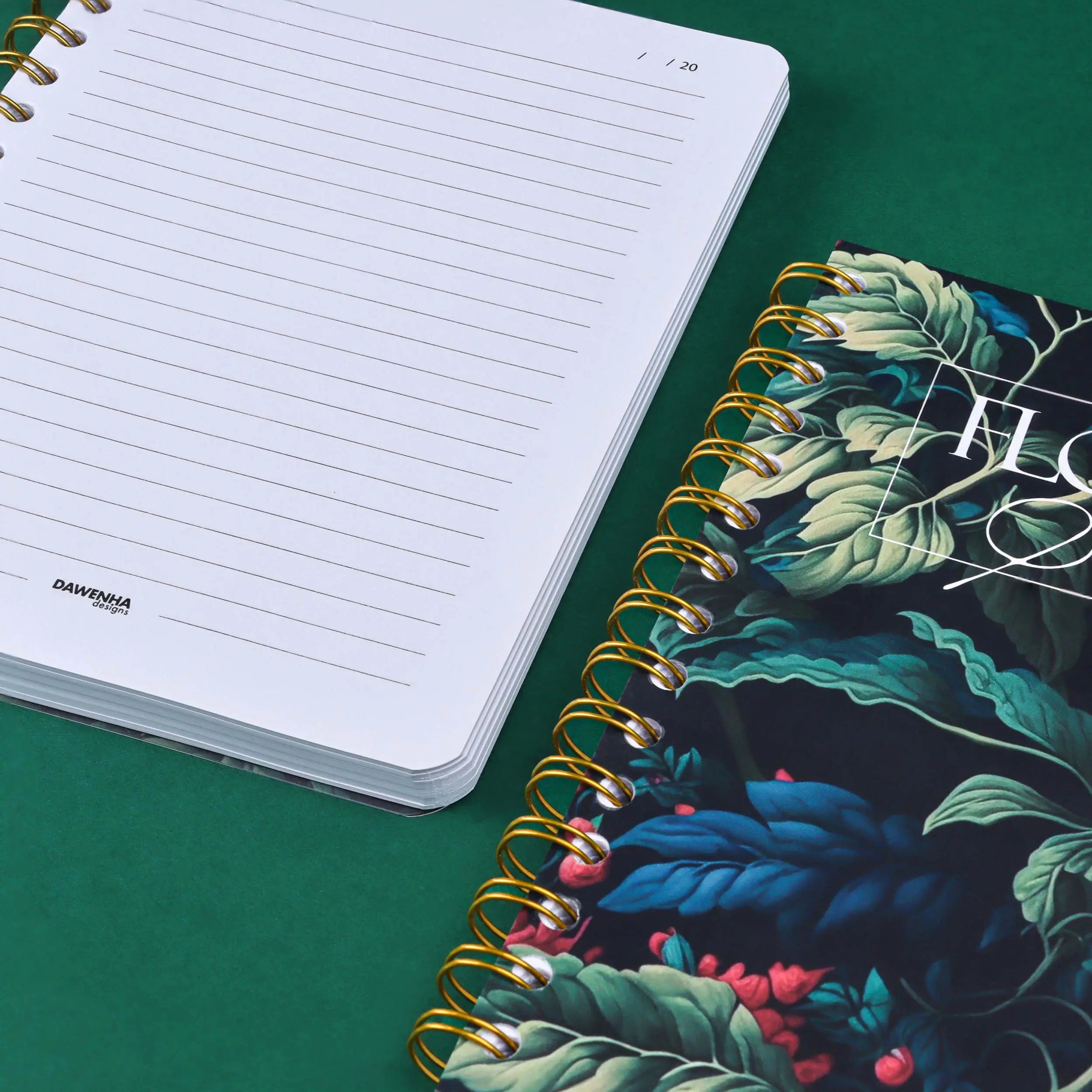 Botanical Green | Safezone Notebook (Wired/HardCover)