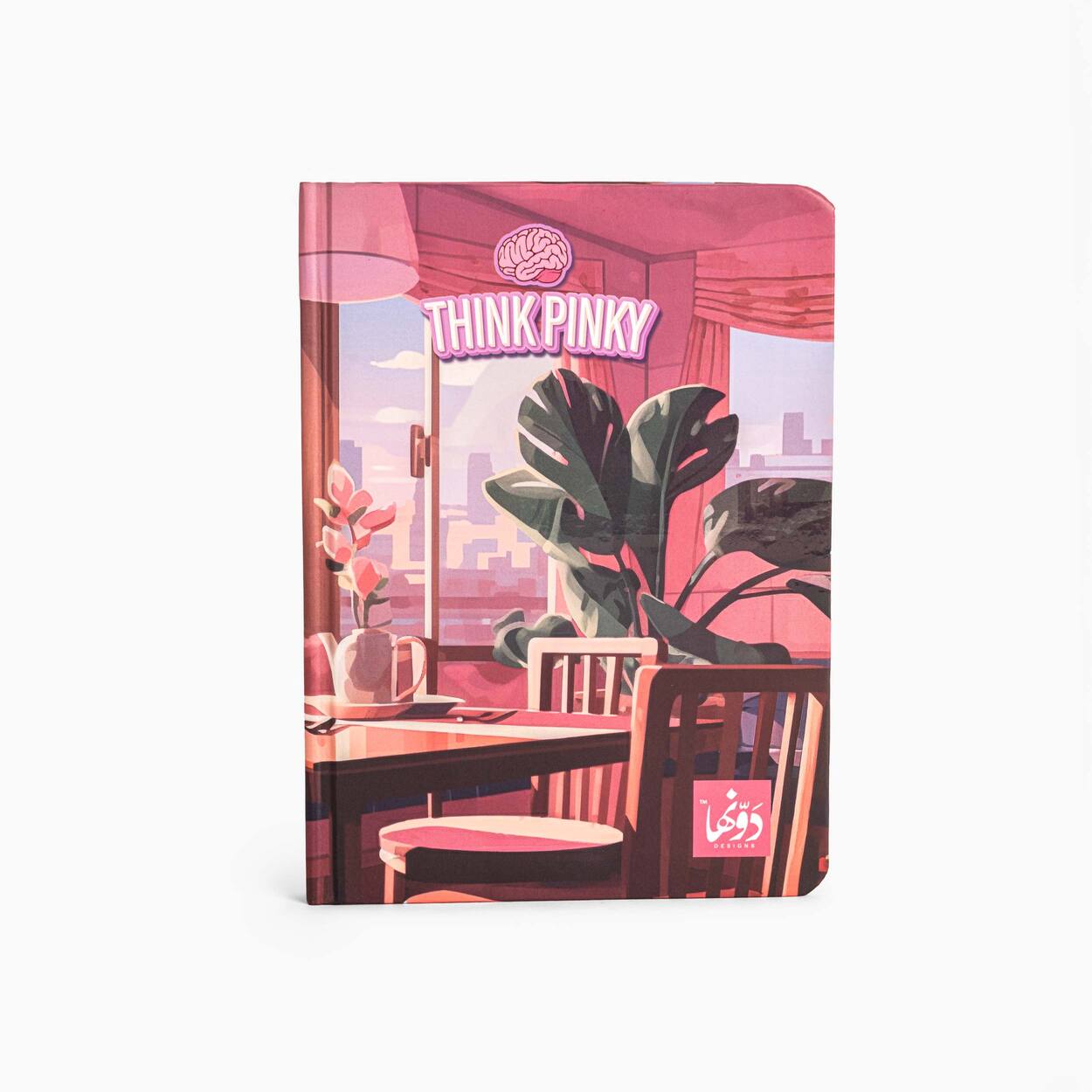 Pinky Cafe Vibes | Safezone Notebook (Wired/Hardvover)