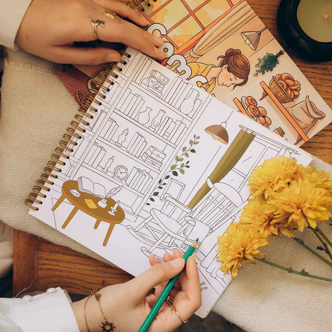 Comfy Corner | Cozy Coloring Book Dawenha