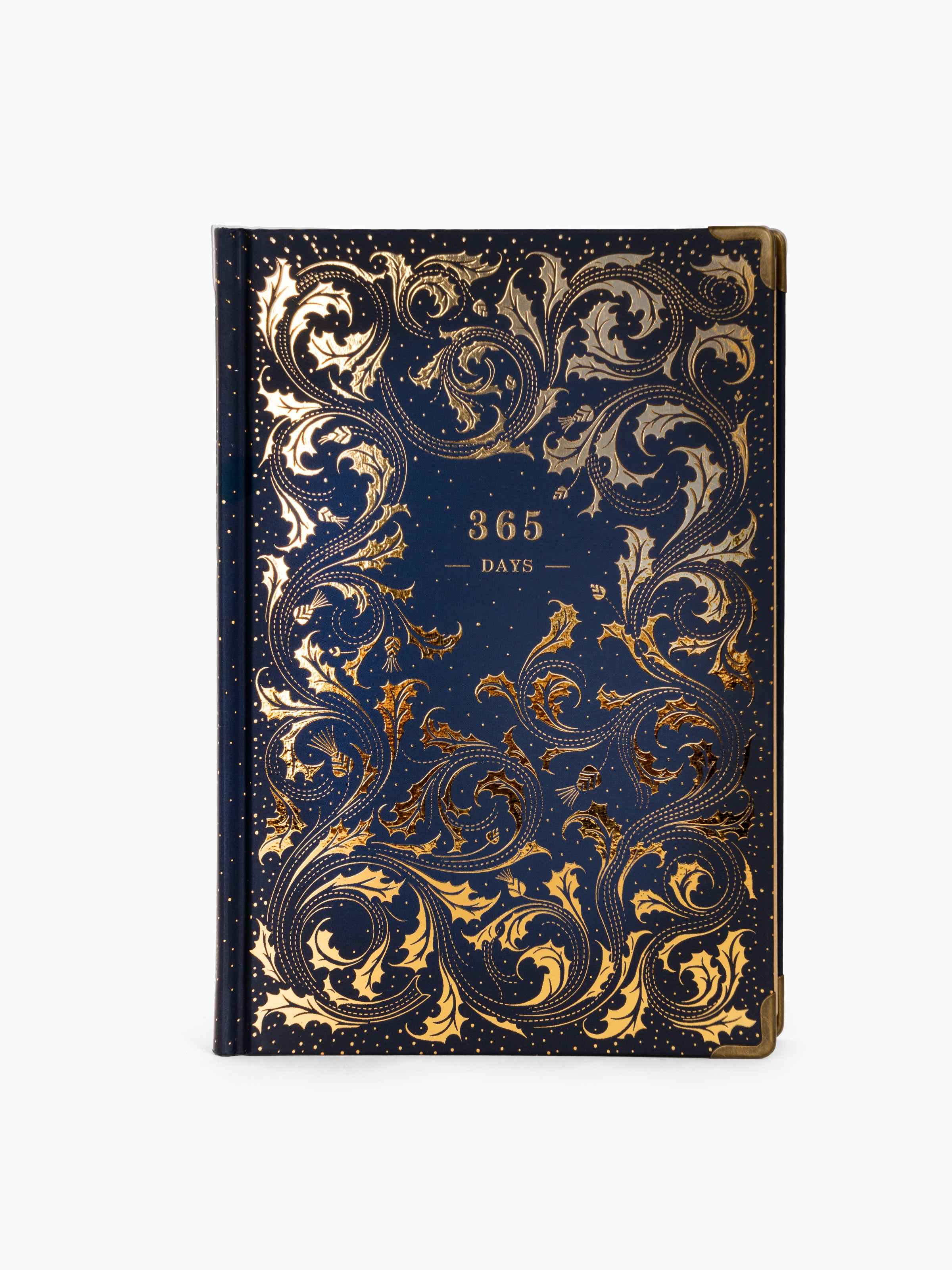 365 Days Golden Leafs Blue Agenda Dawenha | دونها