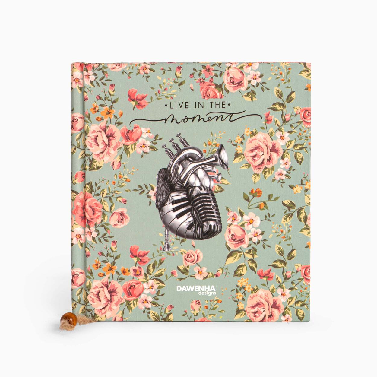 Live in The Moment vintage Notebook