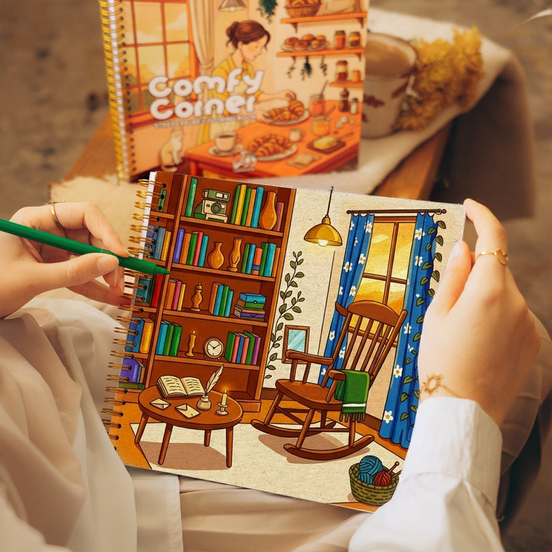 Comfy Corner | Cozy Coloring Book Dawenha