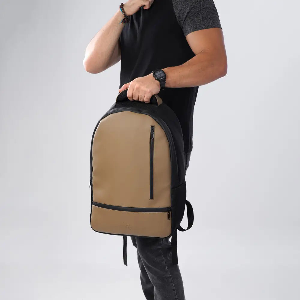 Leather Backpack | Brown Dawenha | دونها