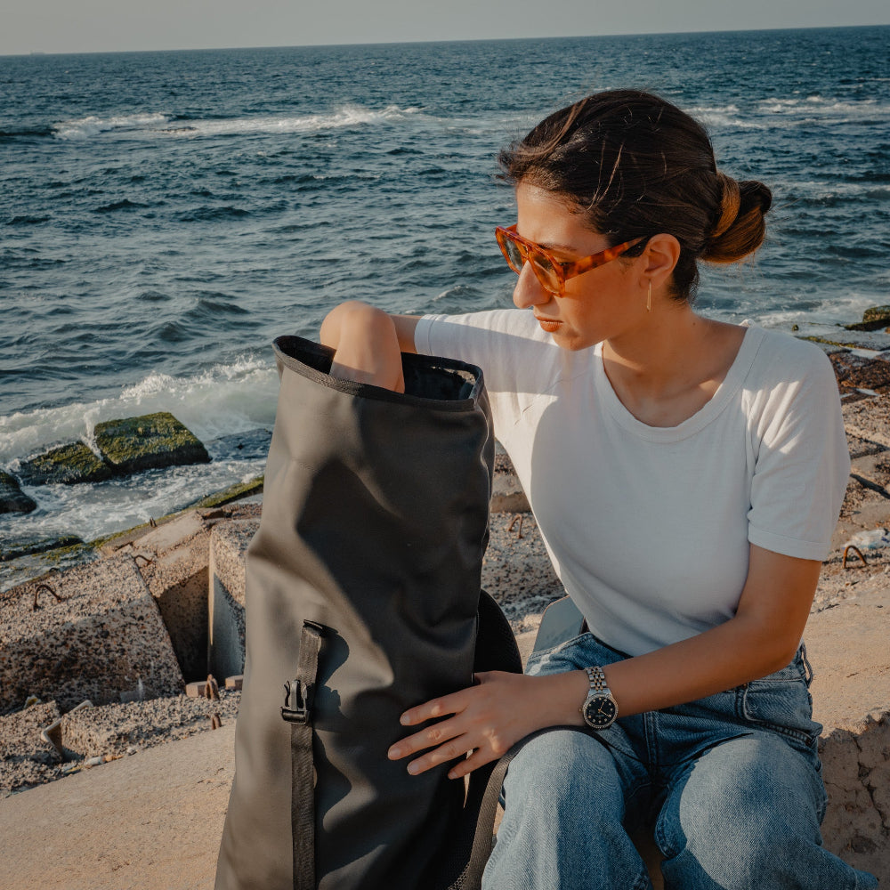 Roll Top Backpack bags Dawenha | دونها