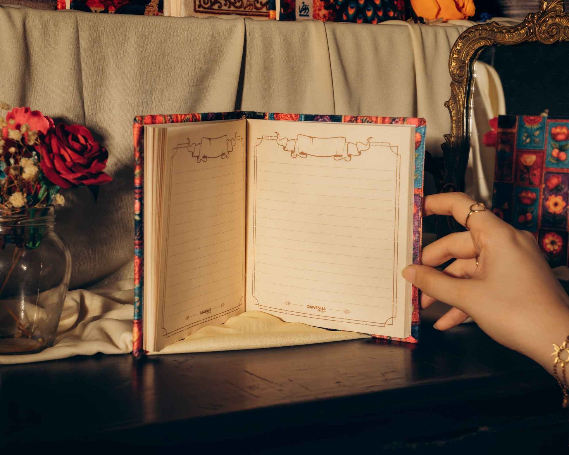 زهرة | Vintage Notebook Dawenha | دونها