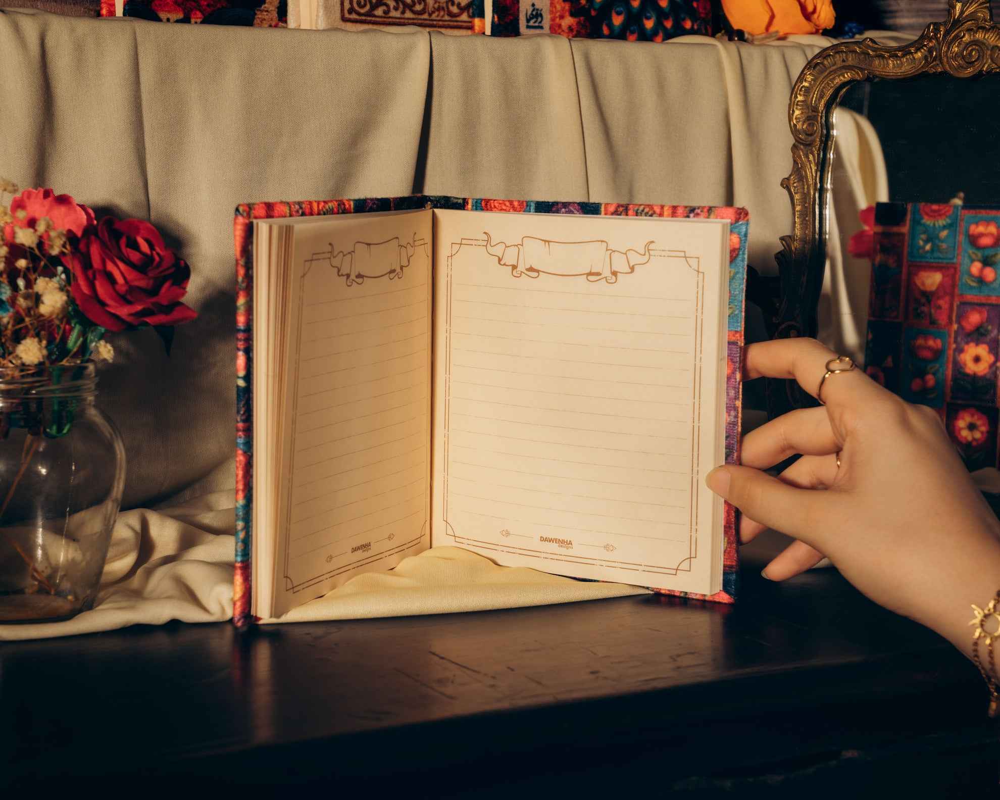 زهرة | Vintage Notebook Dawenha | دونها