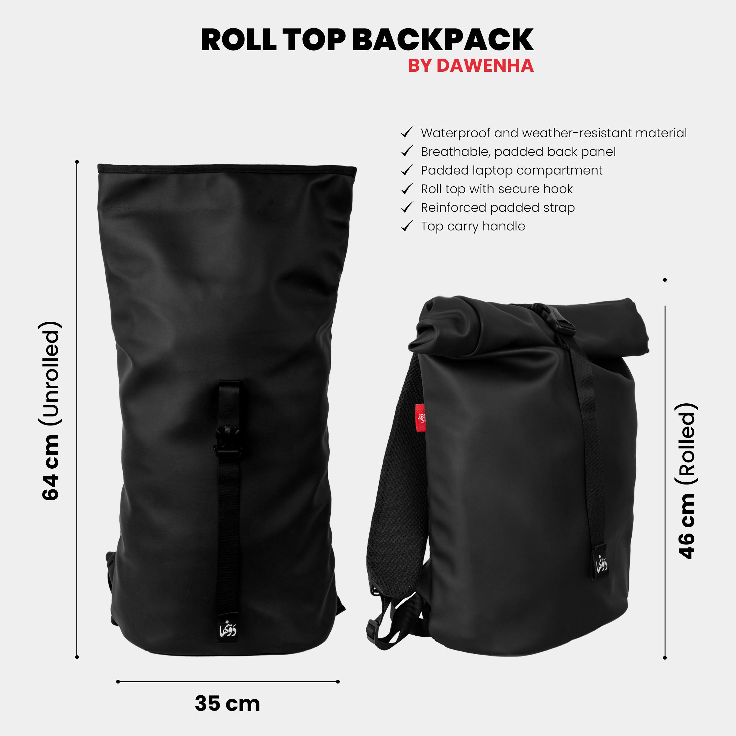 Roll Top Backpack